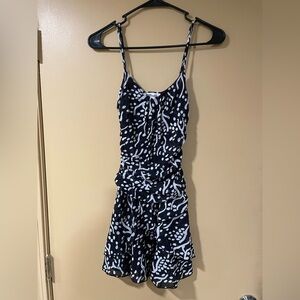 Diane Von Furstenberg Black and White Patterned Dress